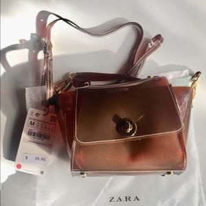 NWT Vinyl plastic mini bag